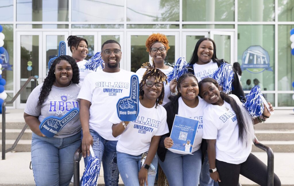 Students at Dillard University DU Day